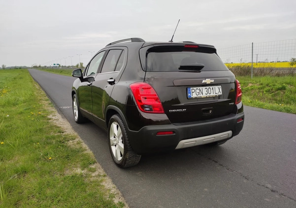 Chevrolet Trax cena 33500 przebieg: 220000, rok produkcji 2013 z Gniezno małe 137